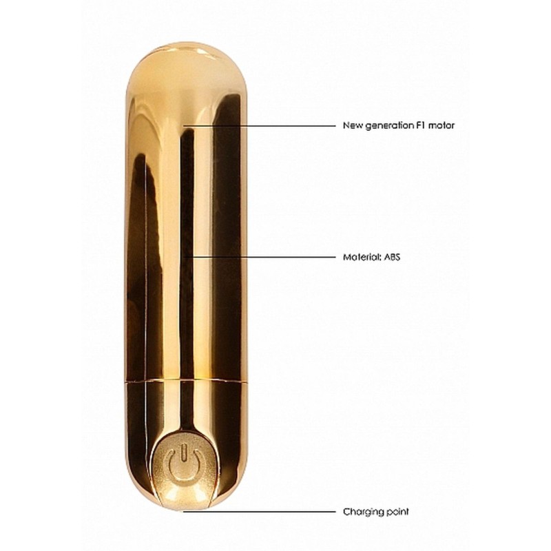 10 Speed Rechargeable Bullet - Gold